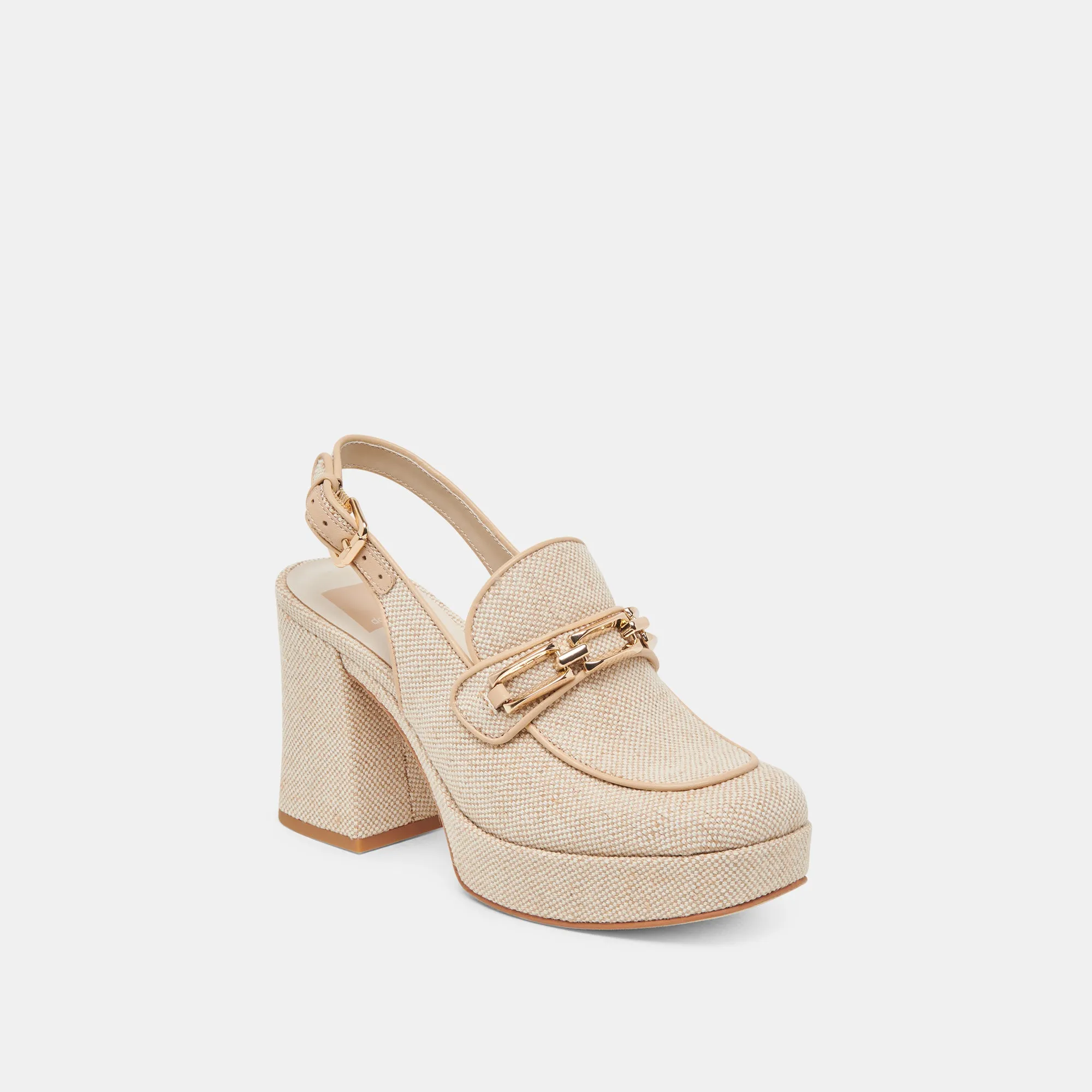 Easy return SIRUS HEELS SANDSTONE WOVEN