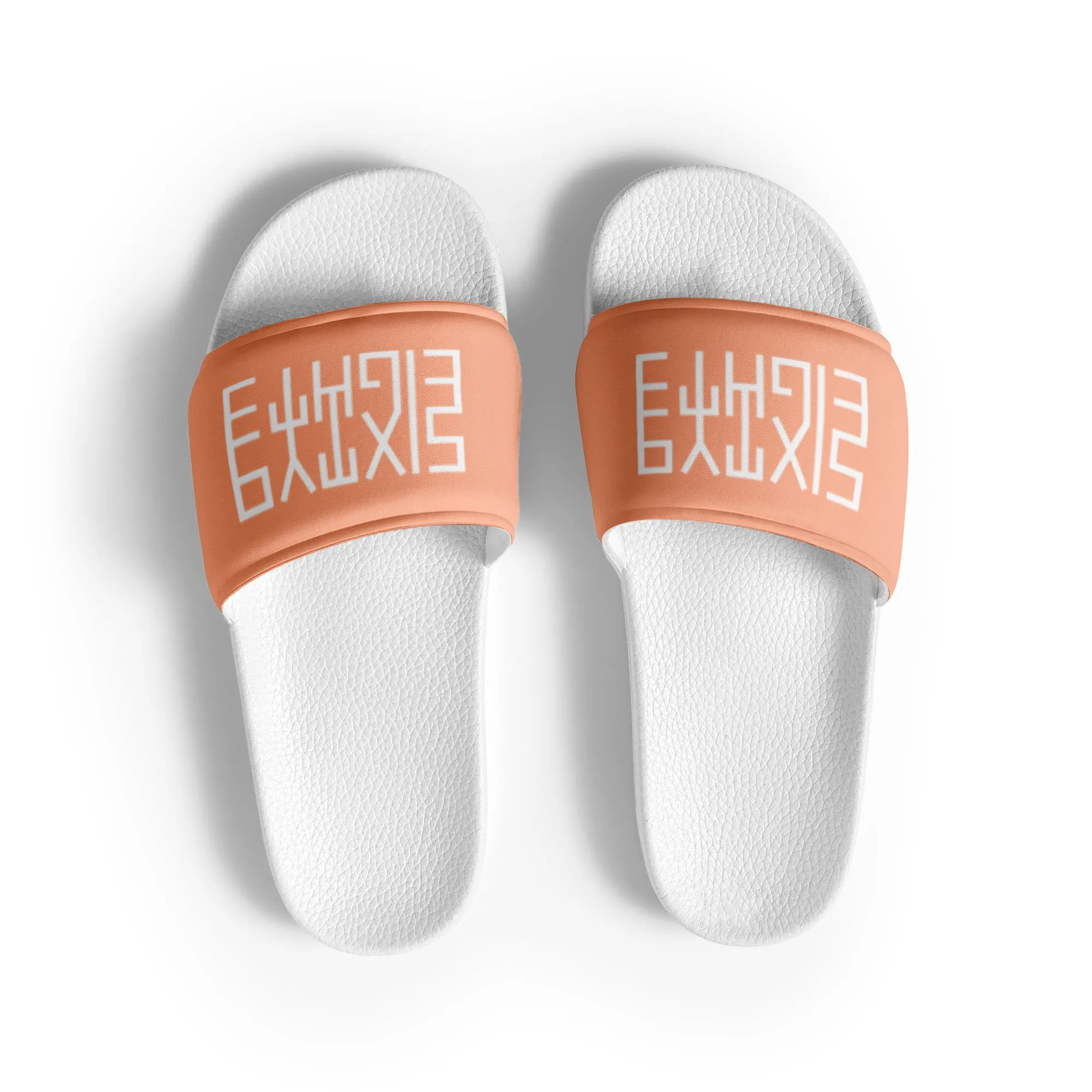 Sixty Eight 93 Logo White & Peach Men’s Slides
