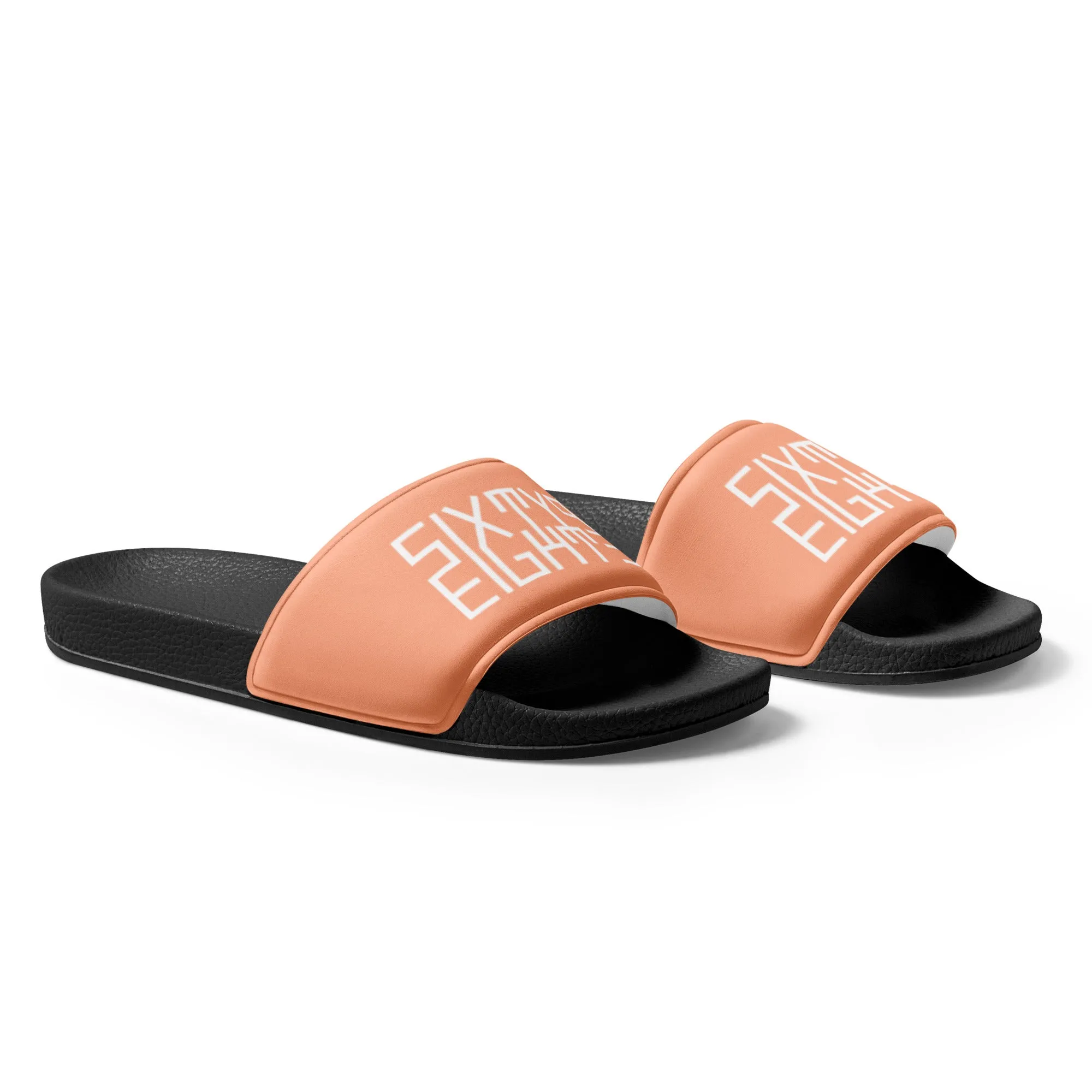 Sixty Eight 93 Logo White & Peach Men’s Slides