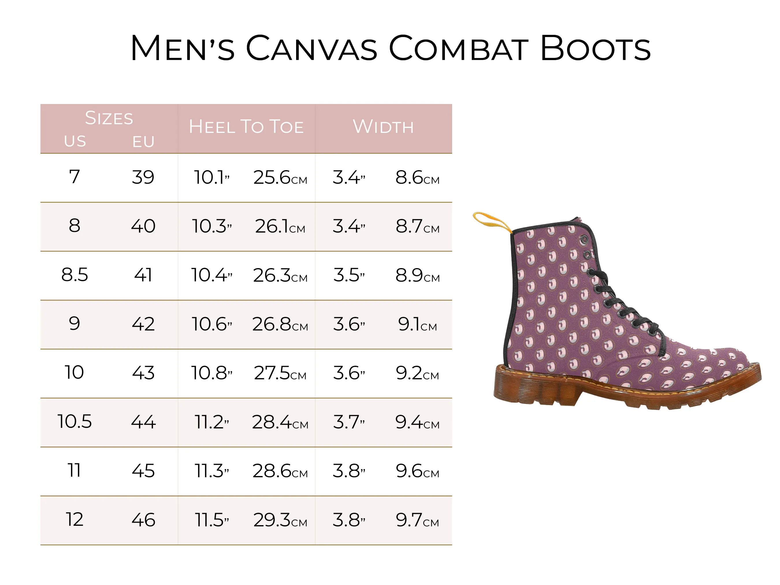 Skull Leopard Print Canvas Combat Boots