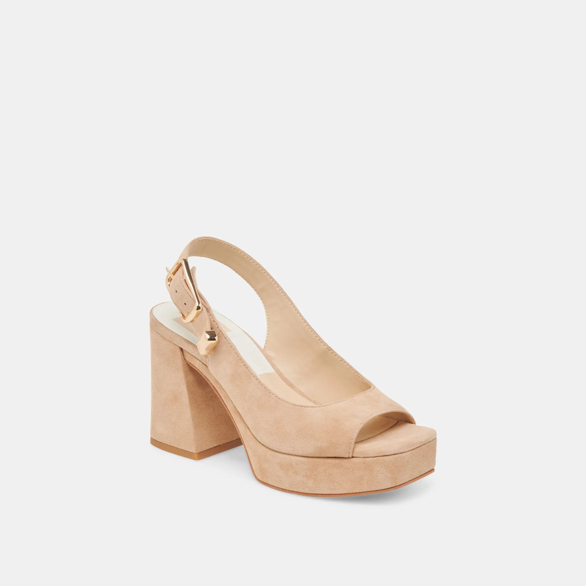 FLORES HEELS BAMBOO SUEDE Street Style Fall Sandals