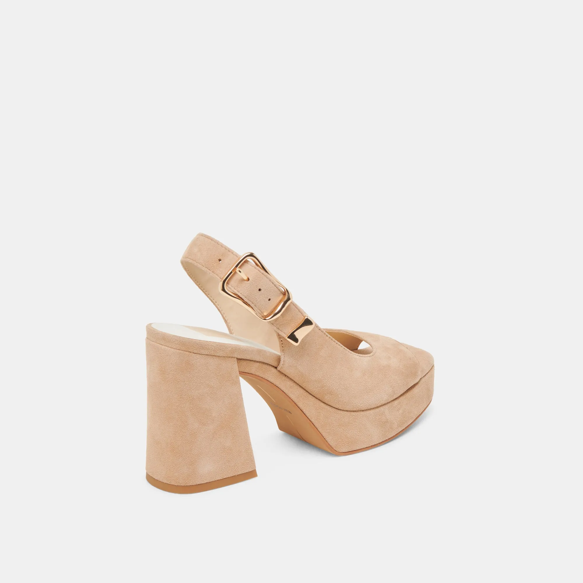 FLORES HEELS BAMBOO SUEDE Quick Glam
