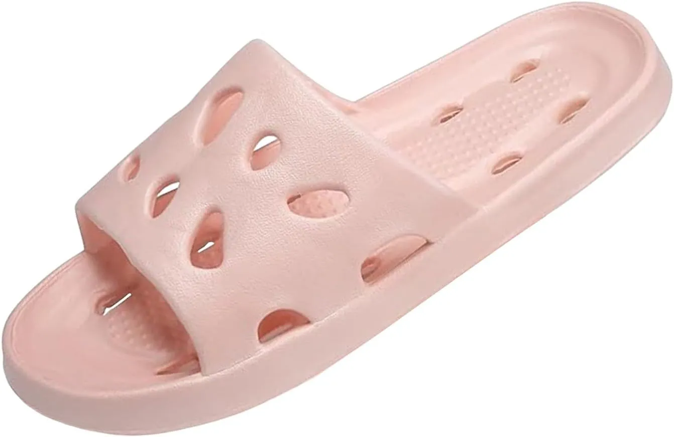Slides for Men Shower Shoes Women Mens Slippers Womens Slides Bathroom Non Slip Indoor Outdoor Slippers
