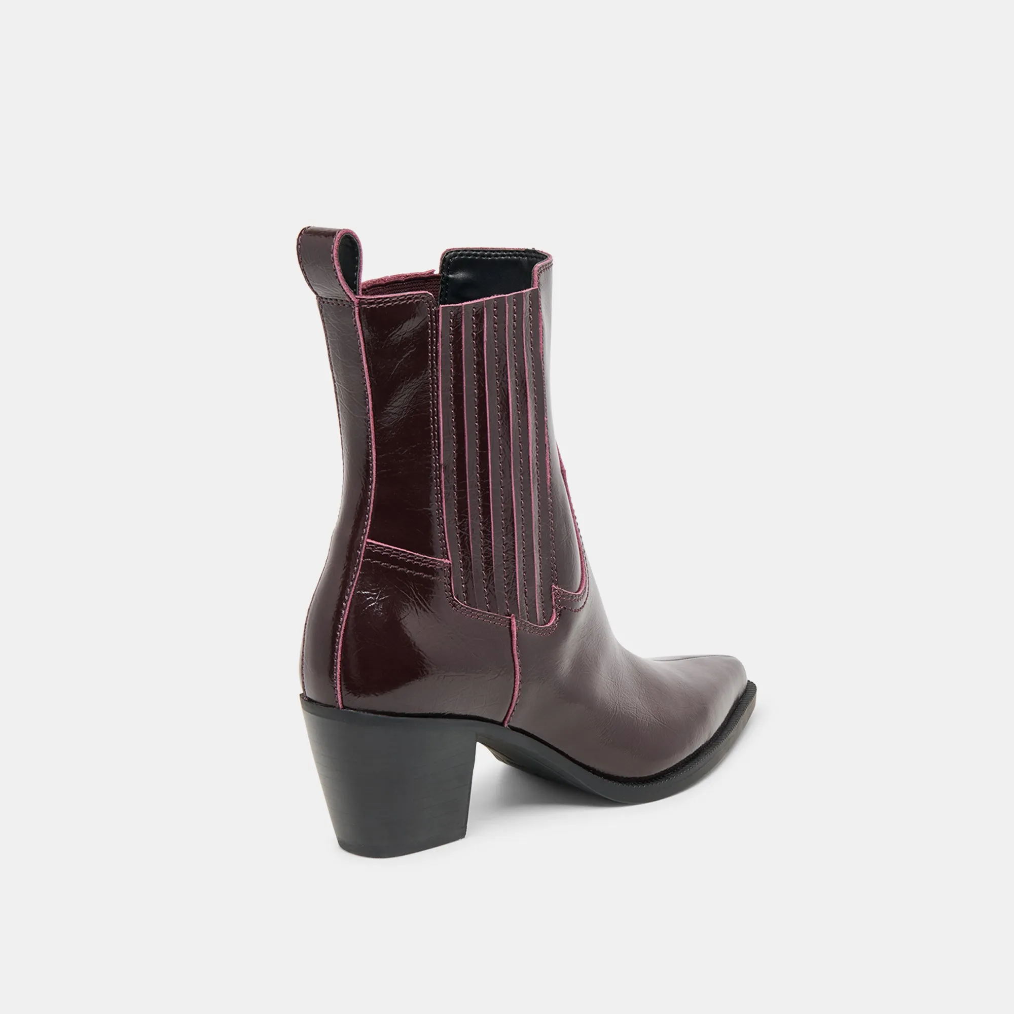 SLIM BOOTIES MULBERRY CRINKLE PATENT Stability Base