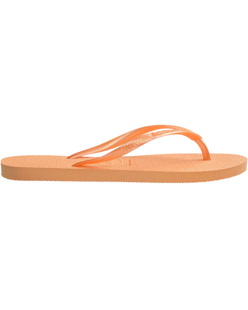 Slim Flip Flops in Peach