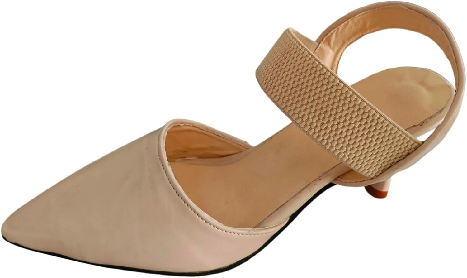 Slip on Elegant Pumps Women's Fashion Pointed Toe Solid Color Fine High Heeled Sandals