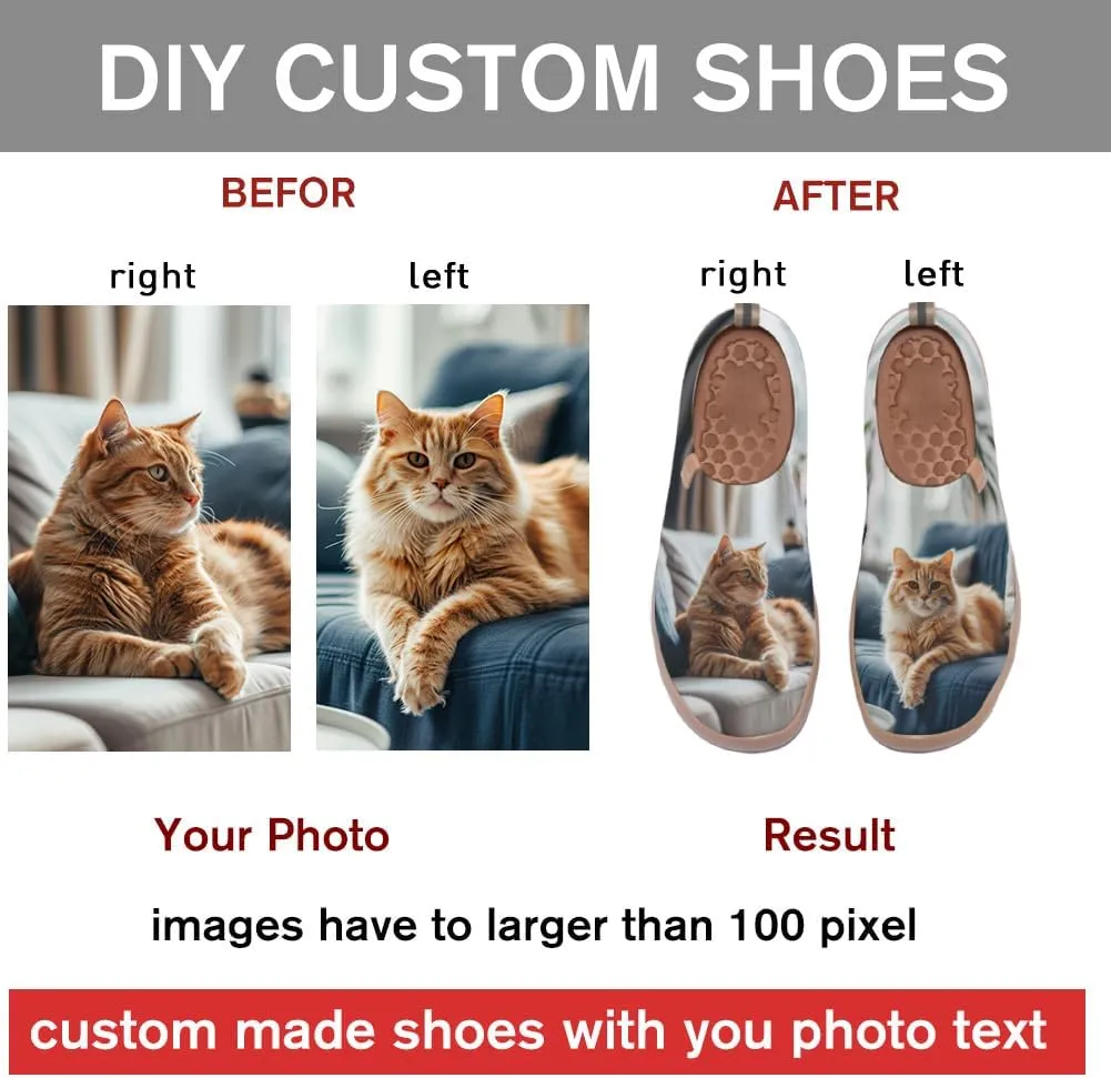 Slip On Loafers for Women Art Painted Knit Casual Shoes Lightweight Comfort Travel Sneaker