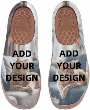 Slip On Loafers for Women Art Painted Knit Casual Shoes Lightweight Comfort Travel Sneaker