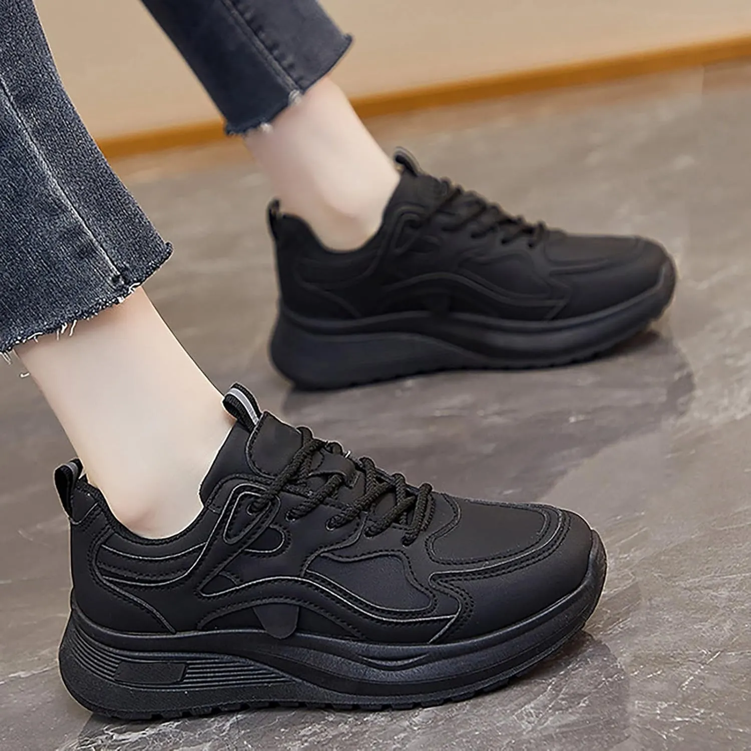 Slip On Sneakers Women Walking Shoes Tennis Gym Sneakers Comfortable Athletic Running Shoe Arch Support Casual Shoes