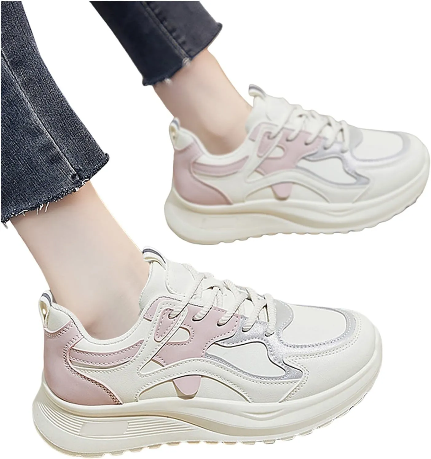 Slip On Sneakers Women Walking Shoes Tennis Gym Sneakers Comfortable Athletic Running Shoe Arch Support Casual Shoes