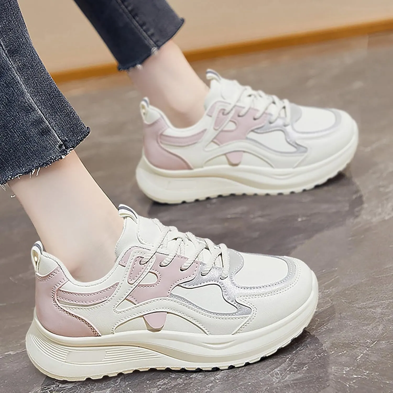Slip On Sneakers Women Walking Shoes Tennis Gym Sneakers Comfortable Athletic Running Shoe Arch Support Casual Shoes
