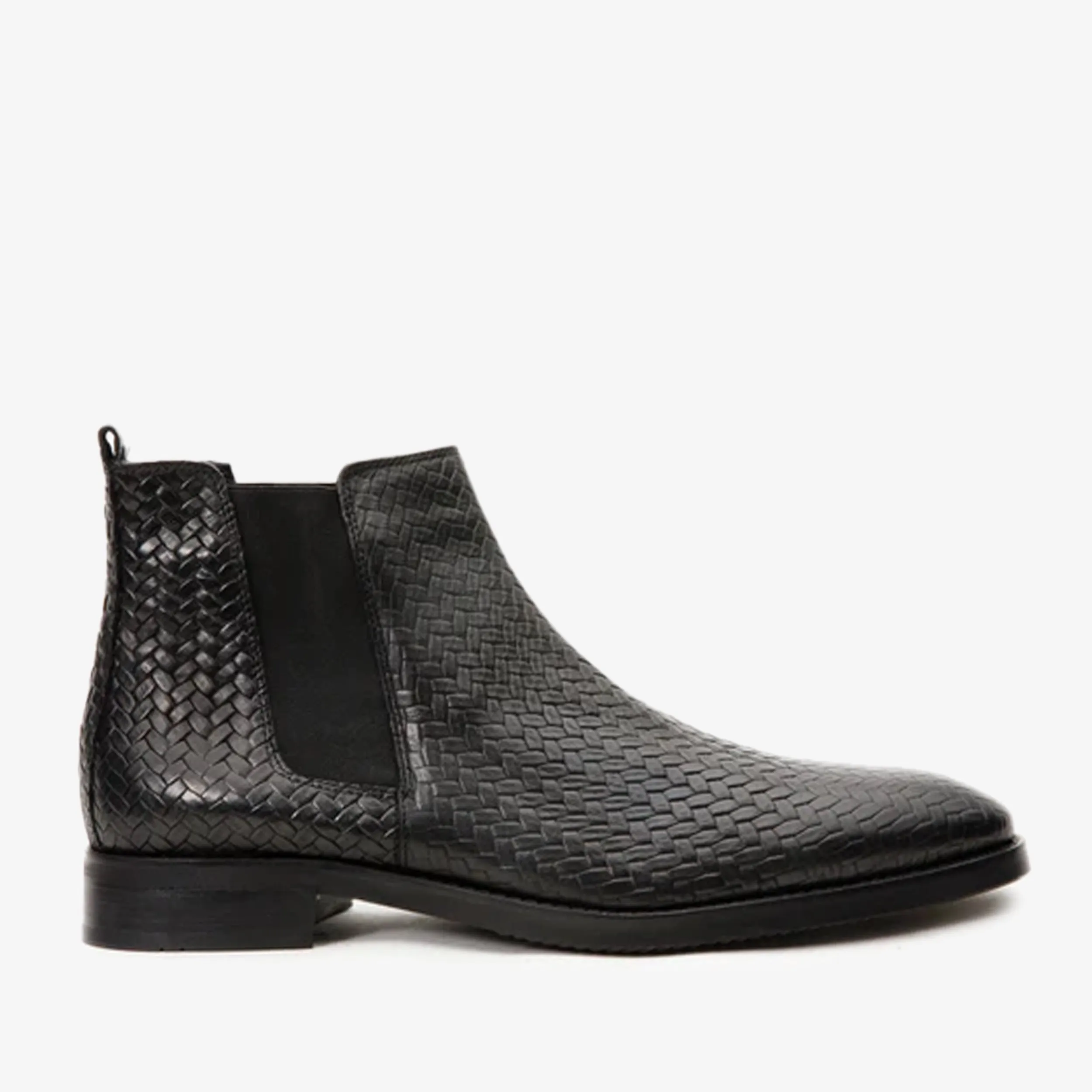 The Oslo Black Leather Chelsea Men Boot Reinforced Form Mountain Climber Minimal Design