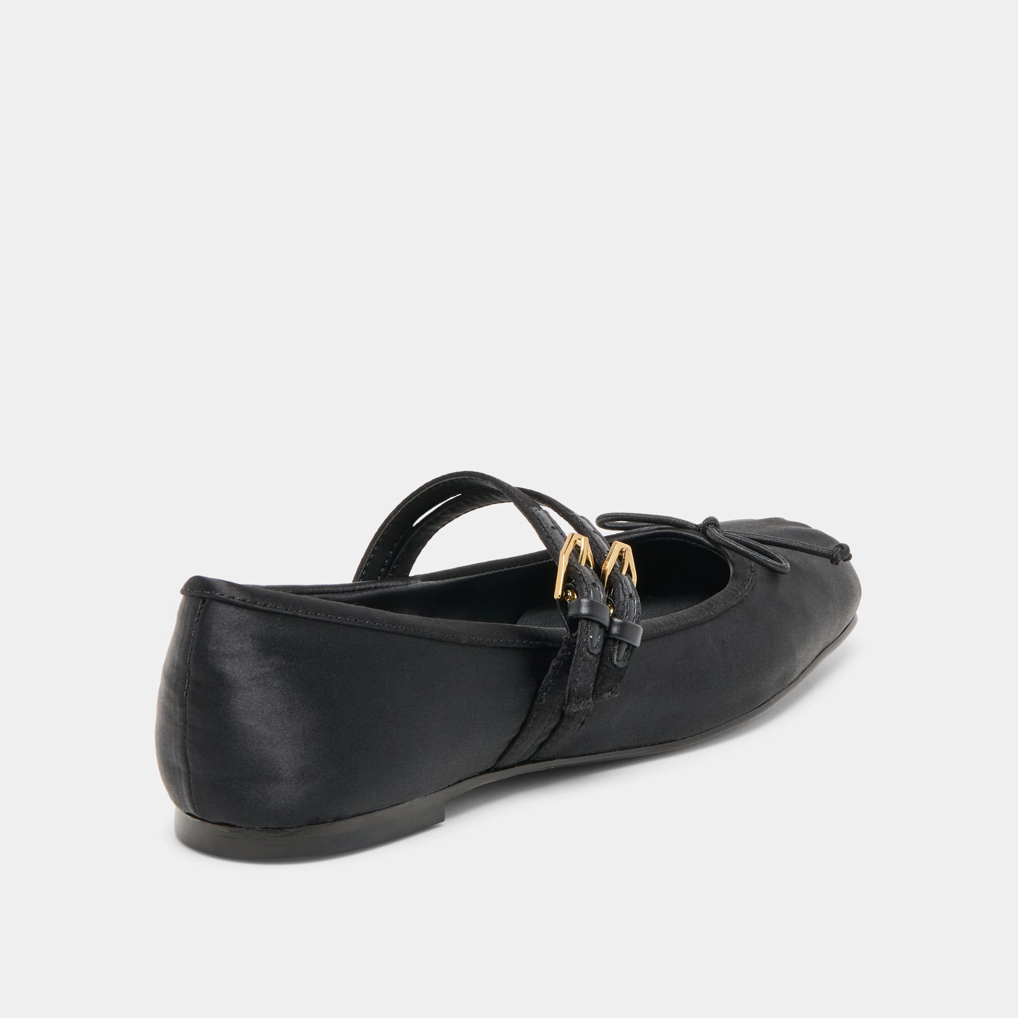 GIBSEN BALLET FLATS ONYX SATIN Hope Step