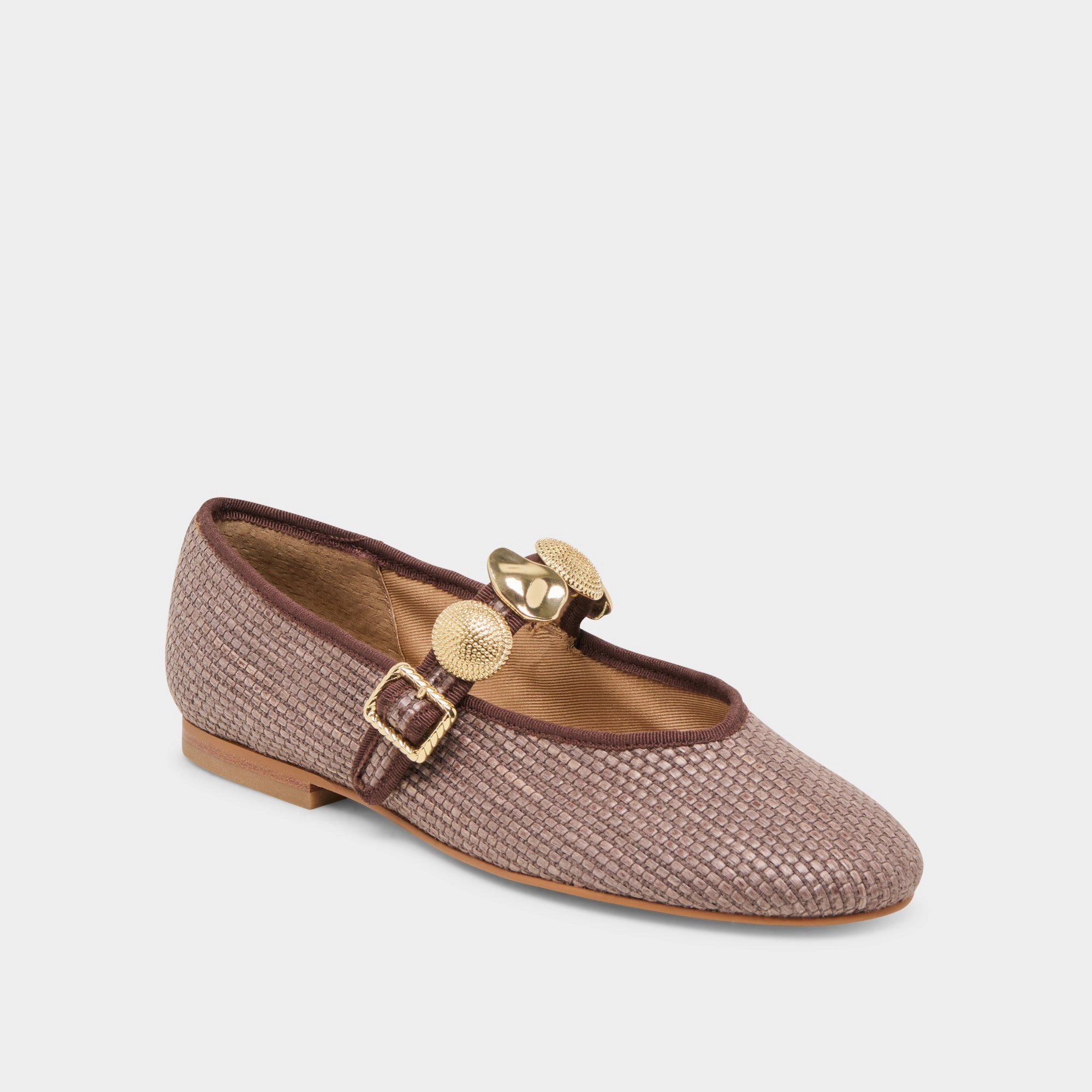 RELAN BALLET FLATS WALNUT RAFFIA Shop Mood