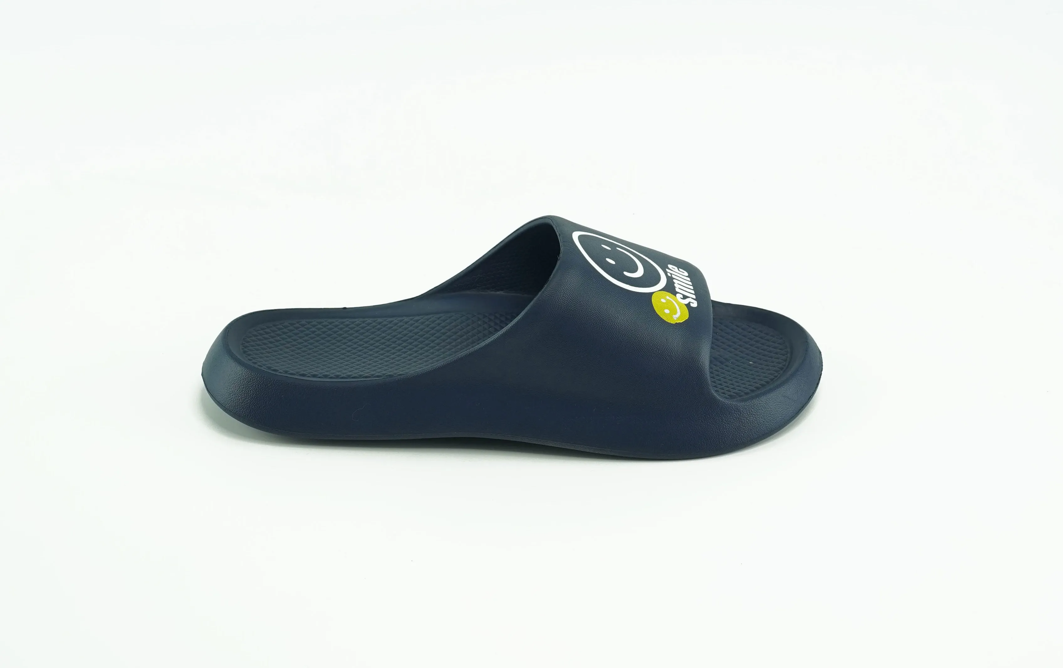 Smile Navy Blue Slides For Men