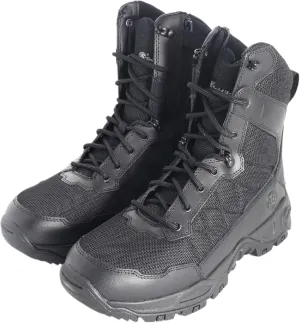 Smith & Wesson Men's Scout 8" Hot Weather Nylon Military Tactical Boots Side Ziper Work Combat Trooper Leather Boots