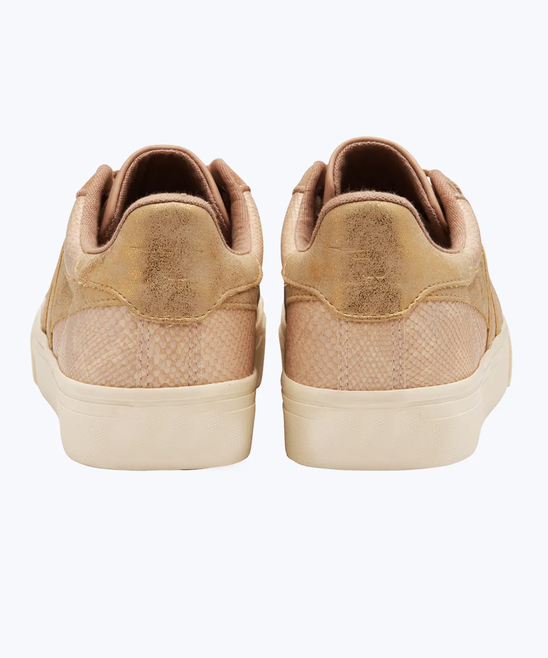 Snakeskin effect sneakers