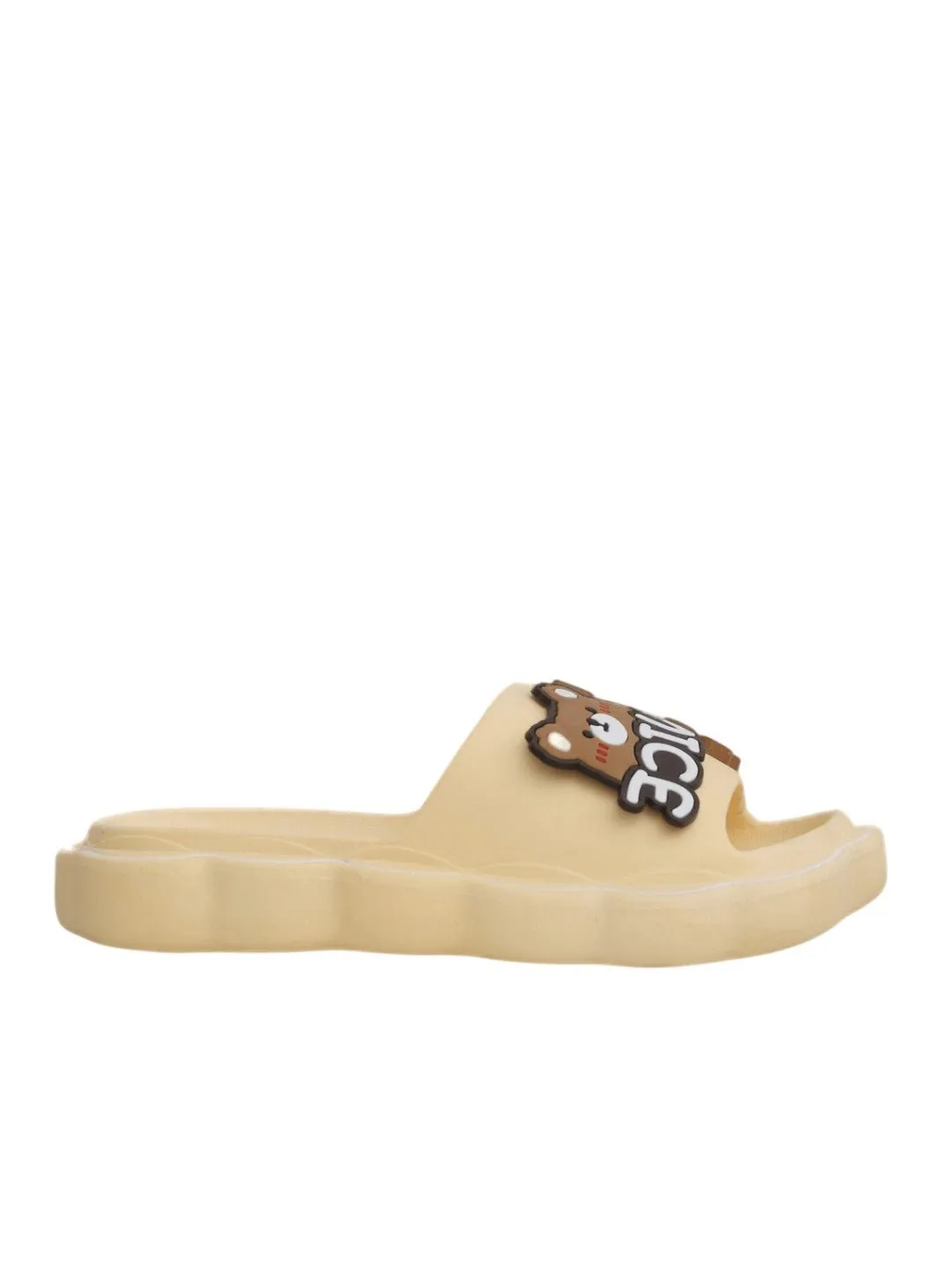 Snuggly Baby Bear Beige Slides - Tiny Toes' Cozy Companion