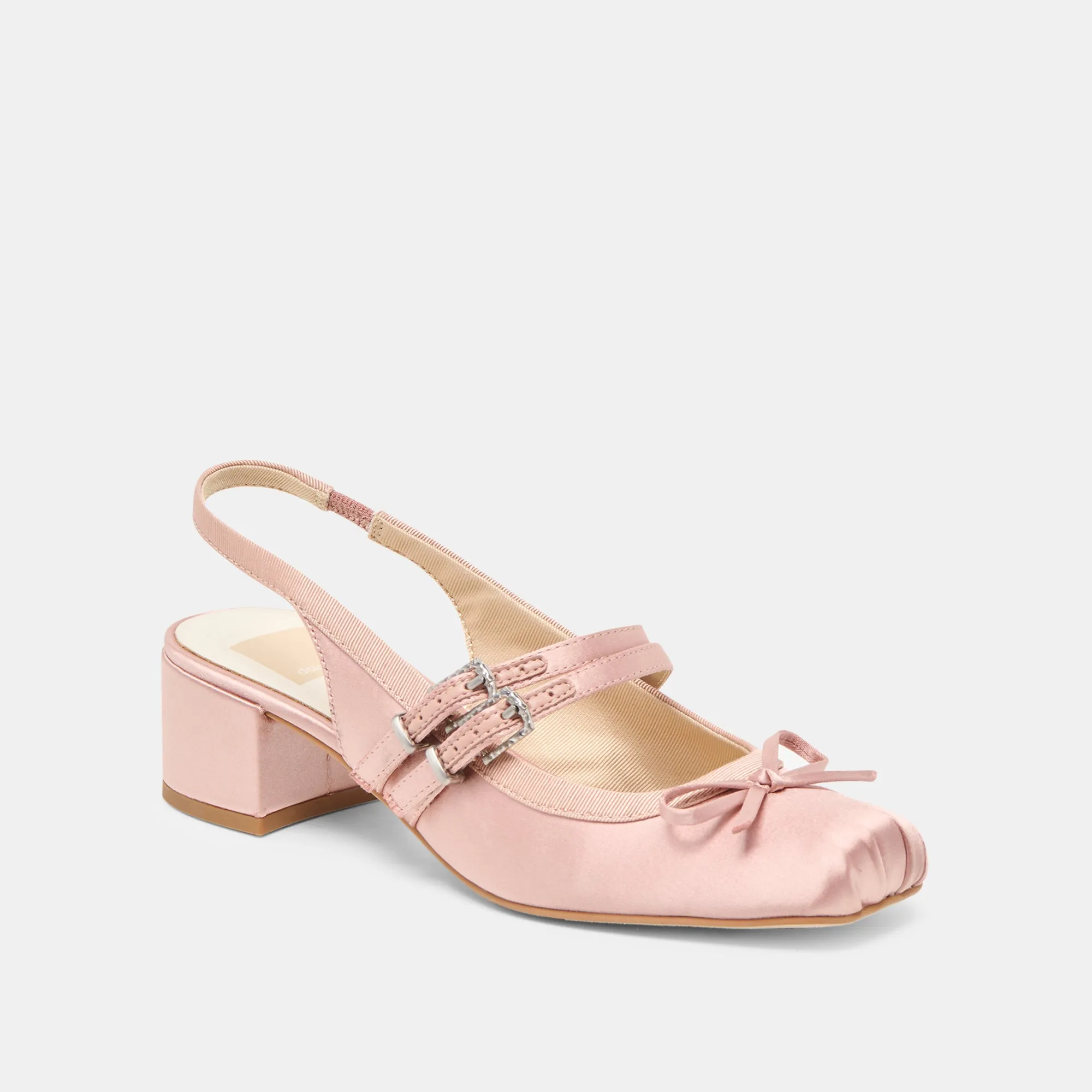 Easy Fit Soft Insole LORIS HEELS BLUSH SATIN