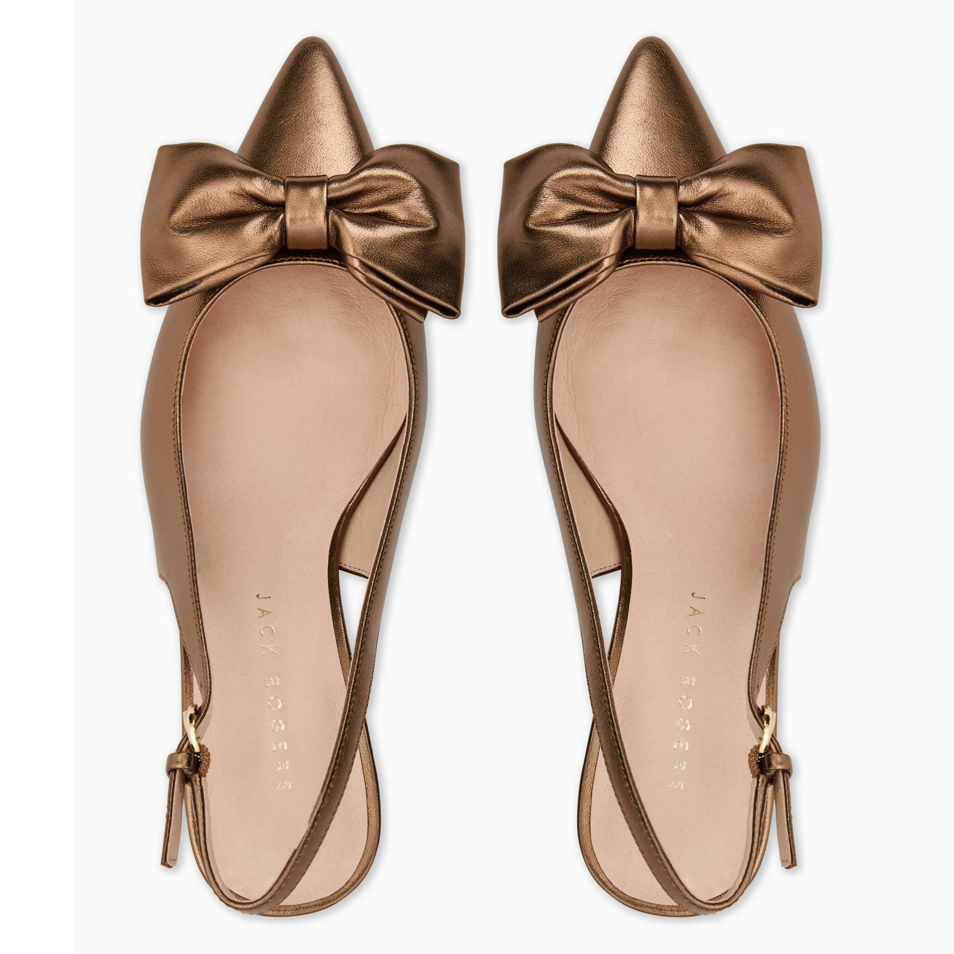 Maclean Leather Bow Slingback Heel Chic Finish Alluring Appeal