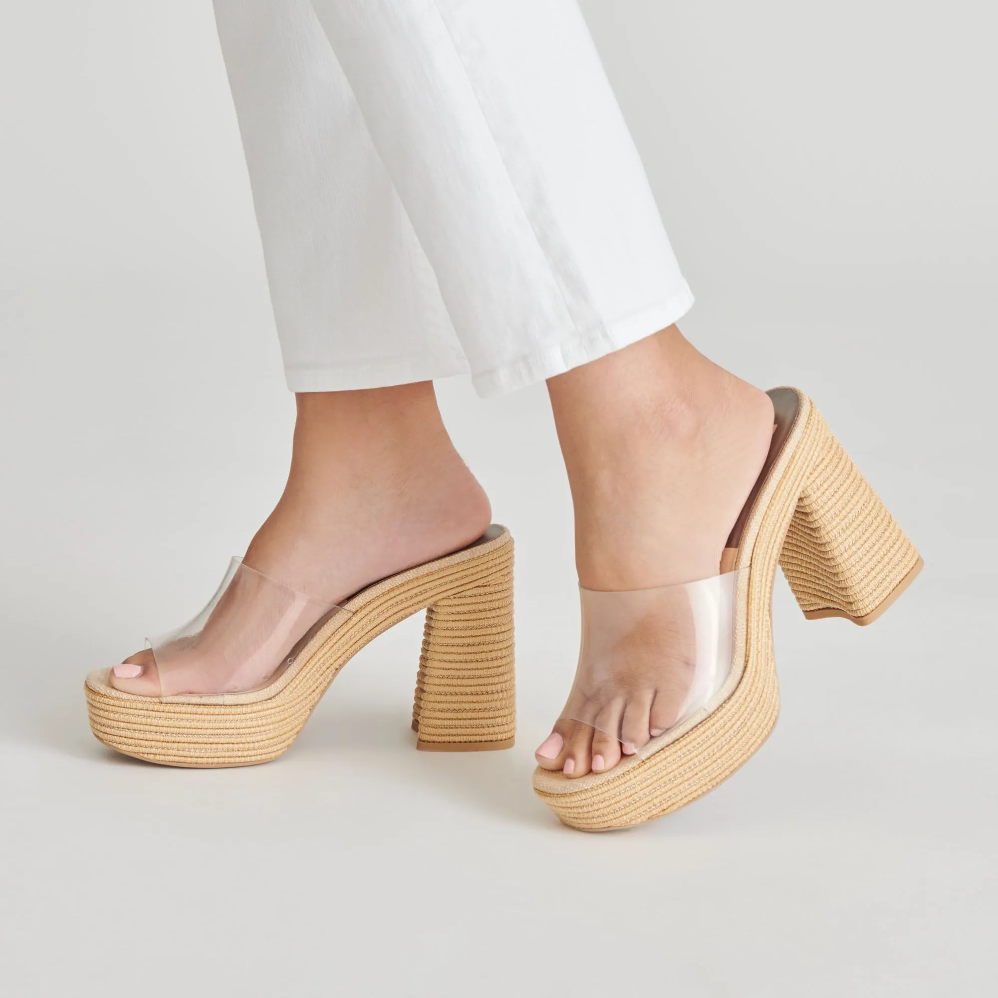 LICHIA HEELS NATURAL VINYL Lightweight Feel