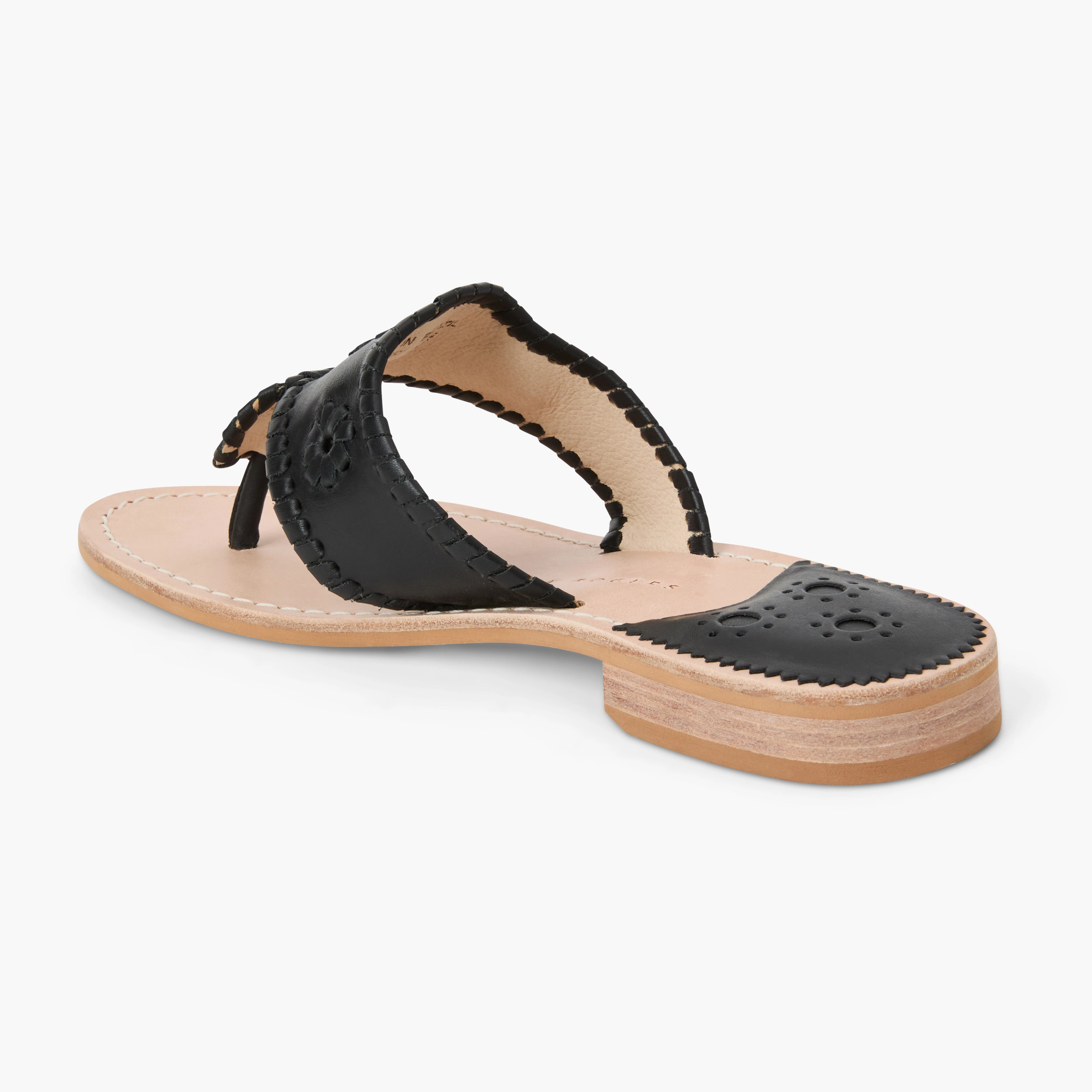 flexible shoes Jacks Leather Flat Sandal