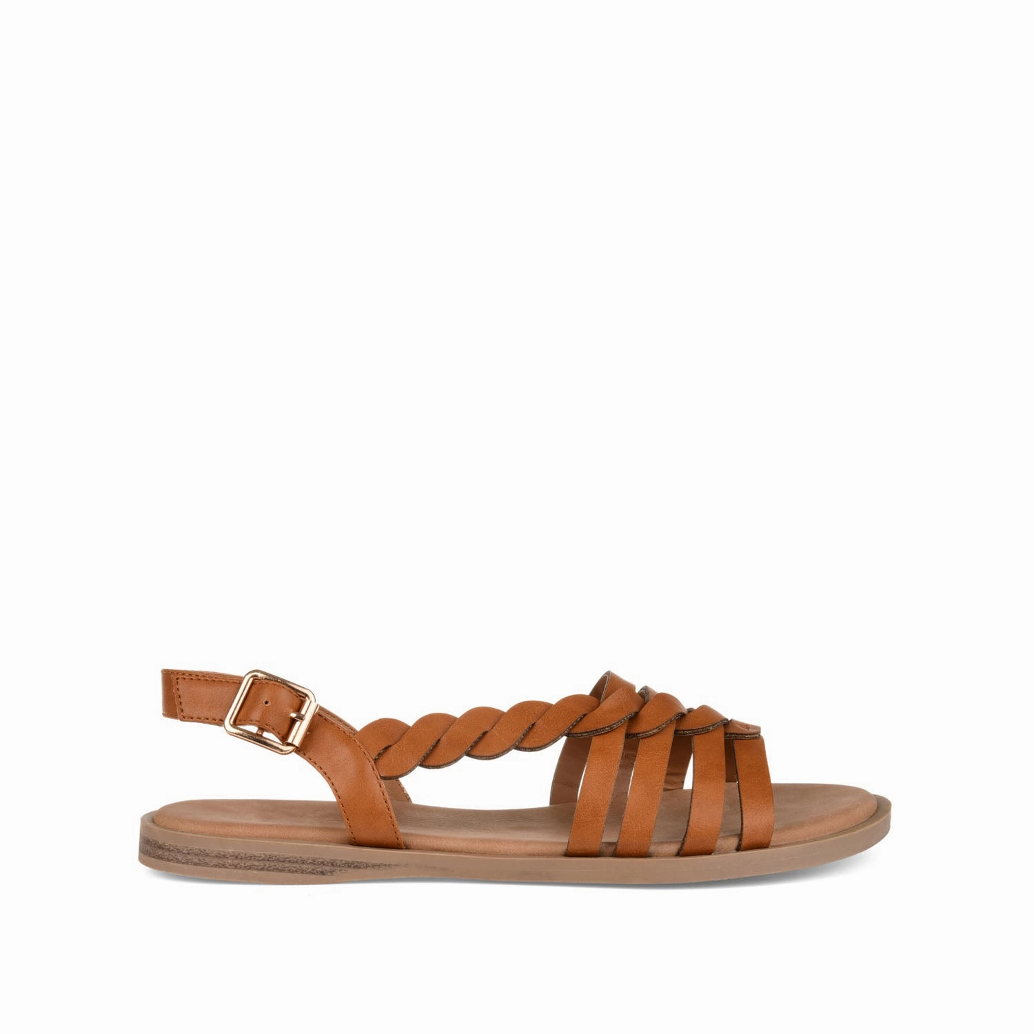 SOLAY MULTI STRAP SANDALS IN VEGAN LEATHER Garden Walk Supportive Footbed