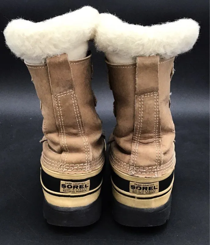 Sorel Women's Brown Black Snow Boots - Size 6