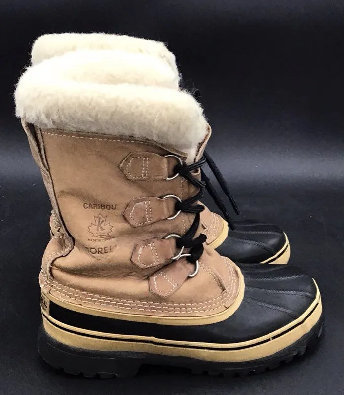 Sorel Women's Brown Black Snow Boots - Size 6