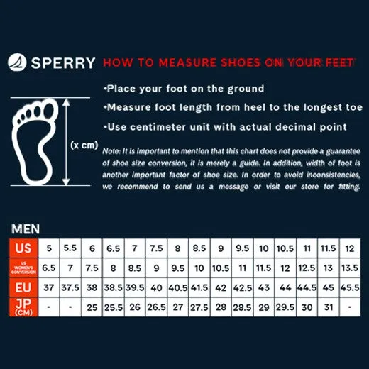 Sperry Men's Authentic Original™ Vegetable Re-Tanned Leather Boat Shoe Navy (STS25187)
