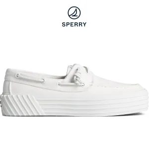 Sperry Women's Bahama 2.0 SeaCycled™ Platform Sneaker White (STS88713)