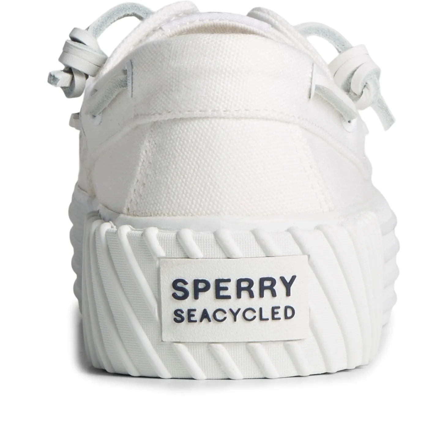 Sperry Womens Crest Platform Boat Shoes - White