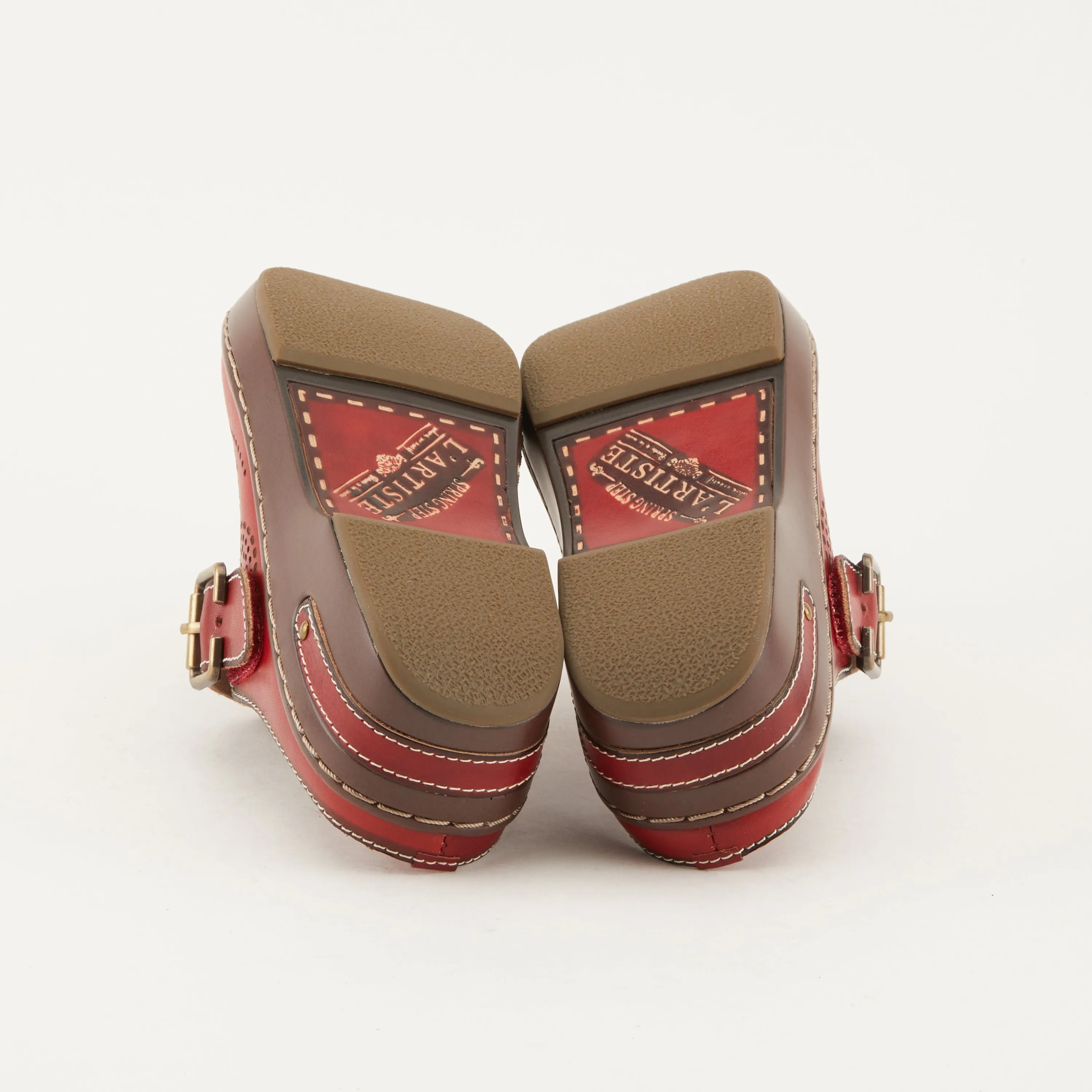 Spring Step Shoes  L'Artiste Aneria Women’s Hand Painted Leather Clogs