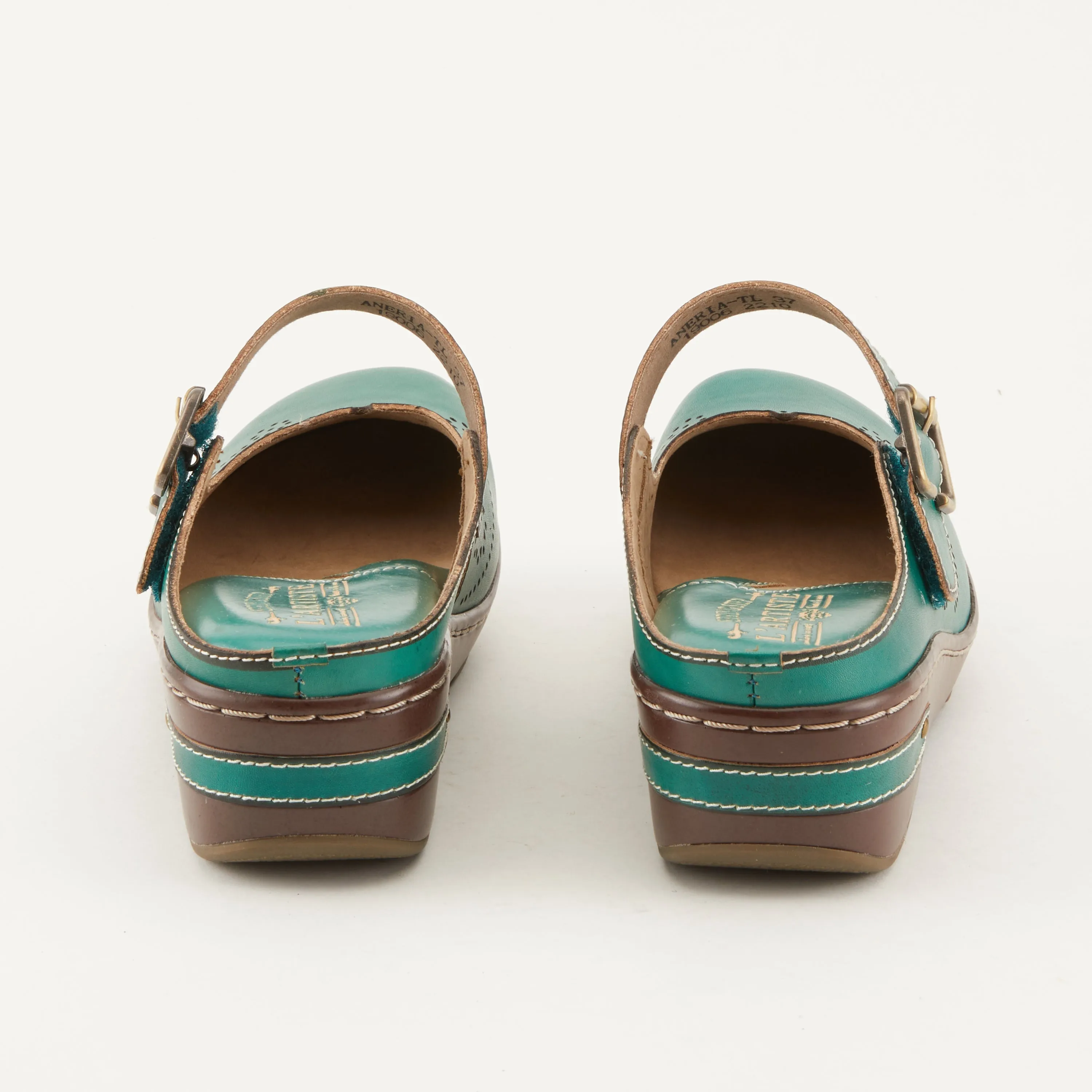 Spring Step Shoes  L'Artiste Aneria Women’s Hand Painted Leather Clogs