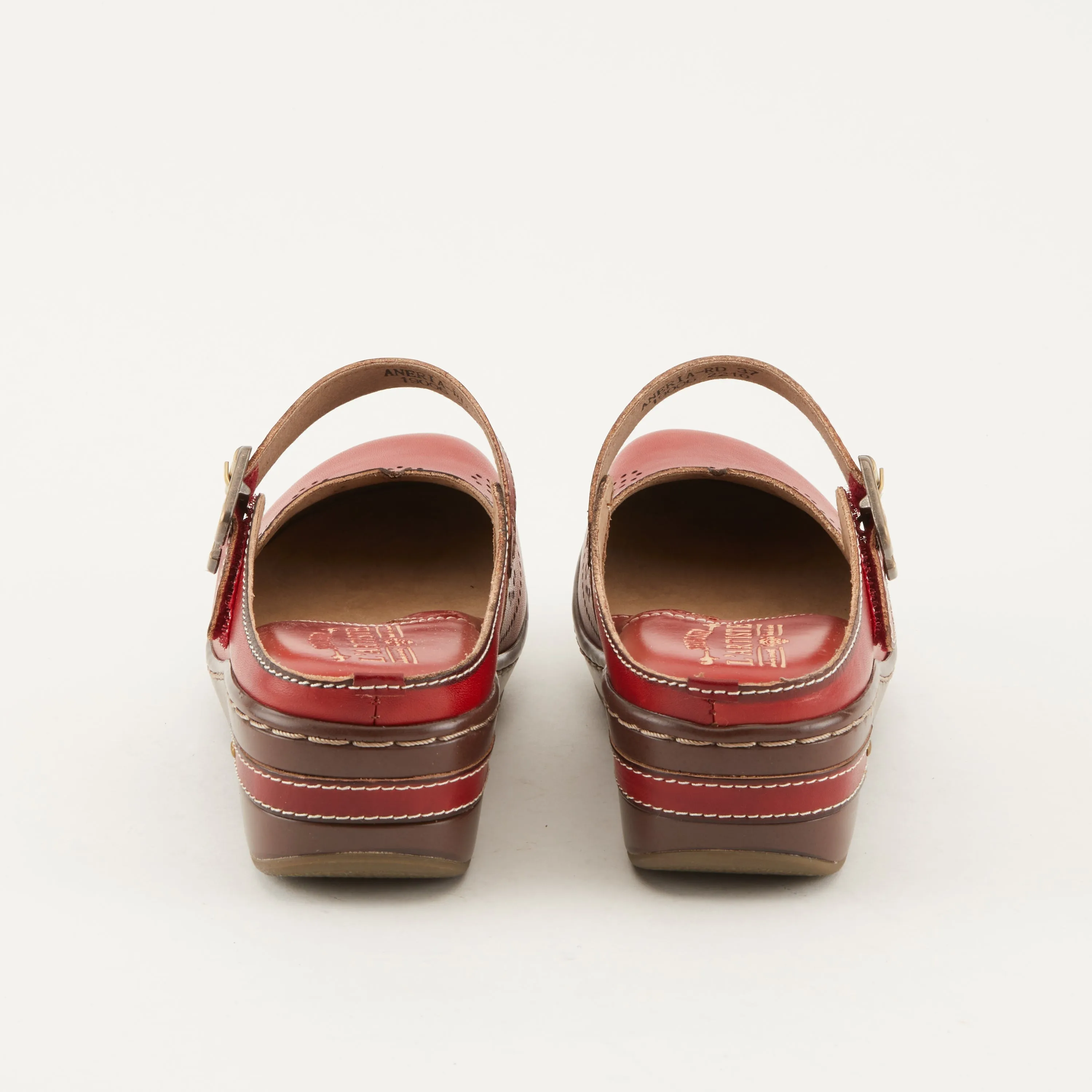 Spring Step Shoes  L'Artiste Aneria Women’s Hand Painted Leather Clogs