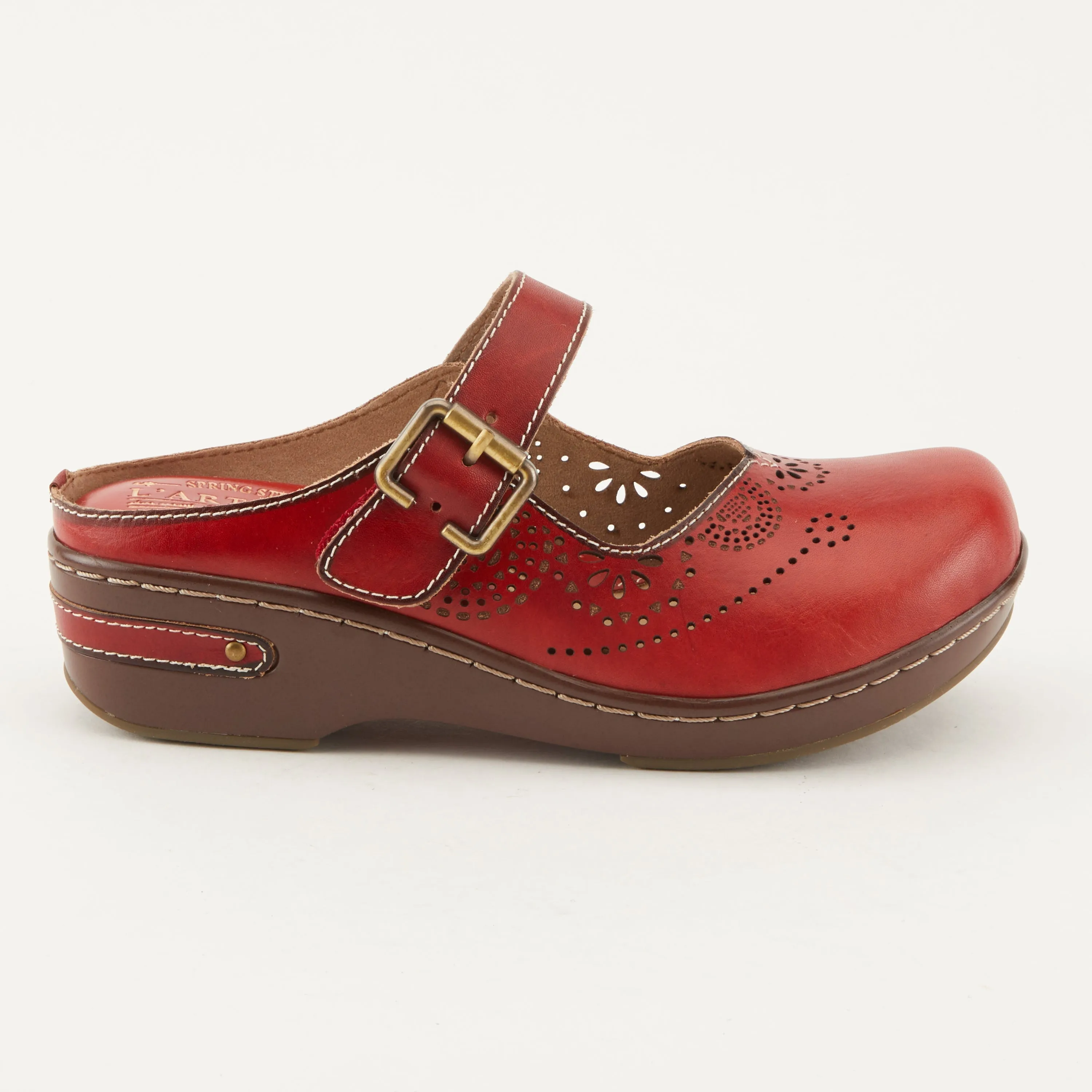 Spring Step Shoes  L'Artiste Aneria Women’s Hand Painted Leather Clogs