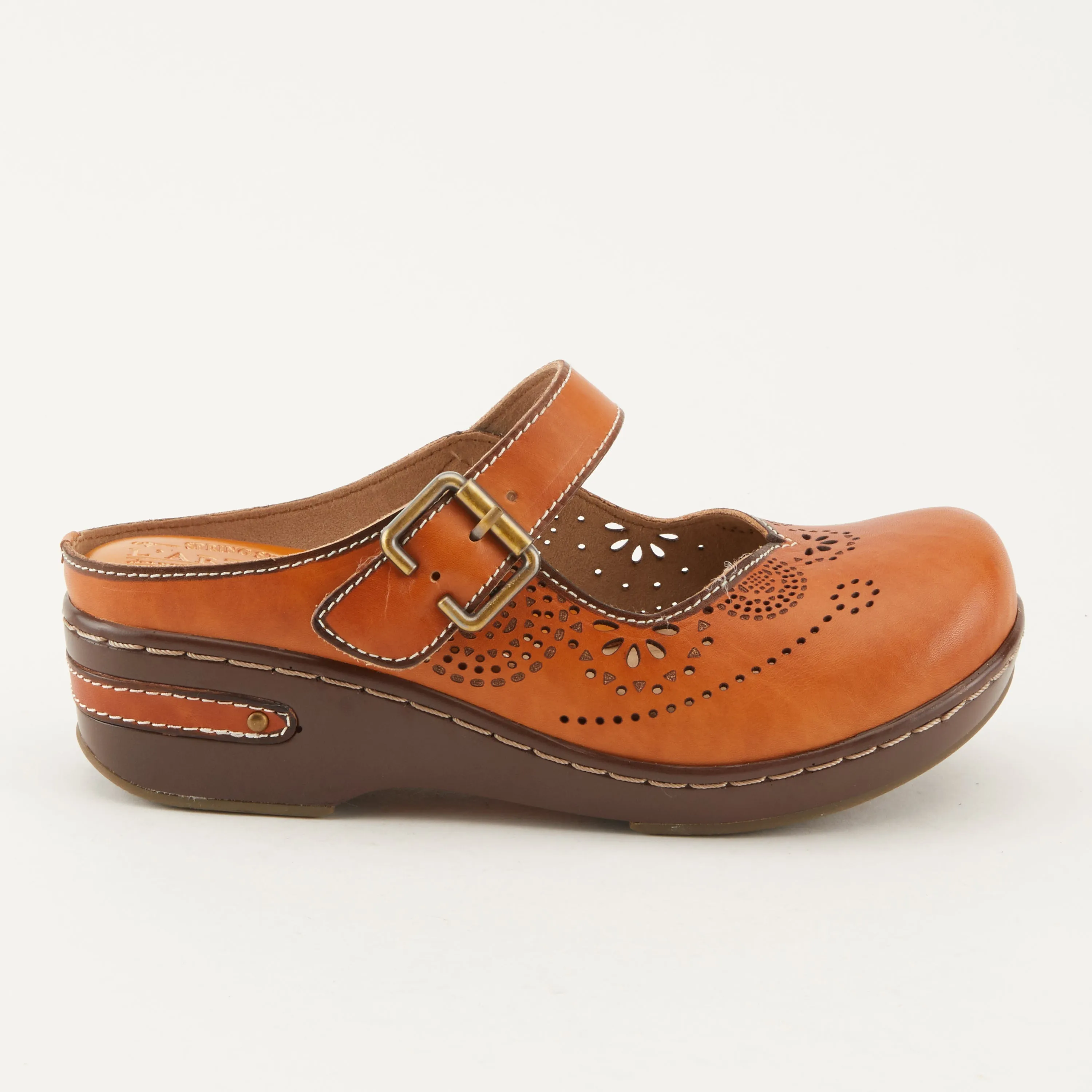 Spring Step Shoes  L'Artiste Aneria Women’s Hand Painted Leather Clogs