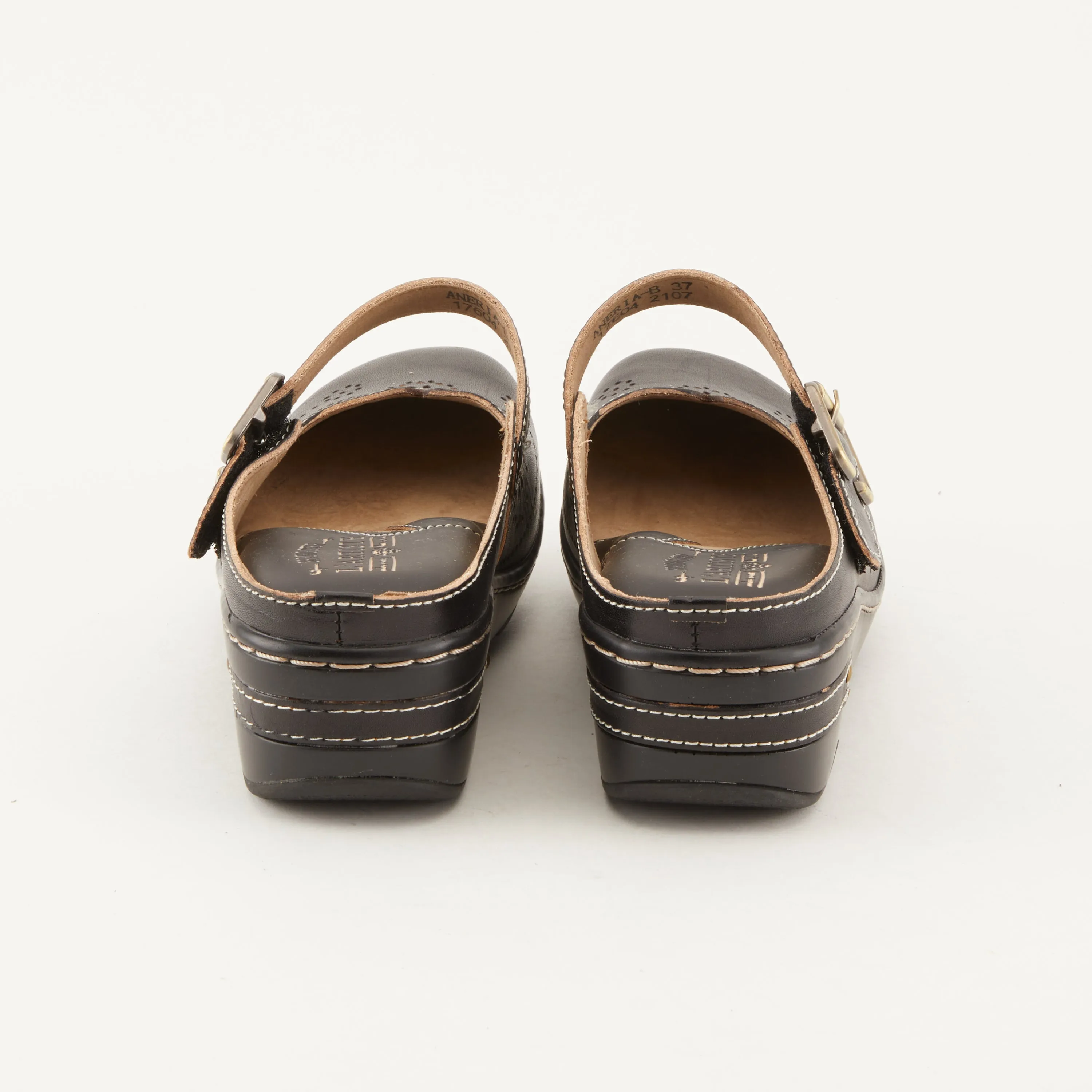 Spring Step Shoes  L'Artiste Aneria Women’s Hand Painted Leather Clogs