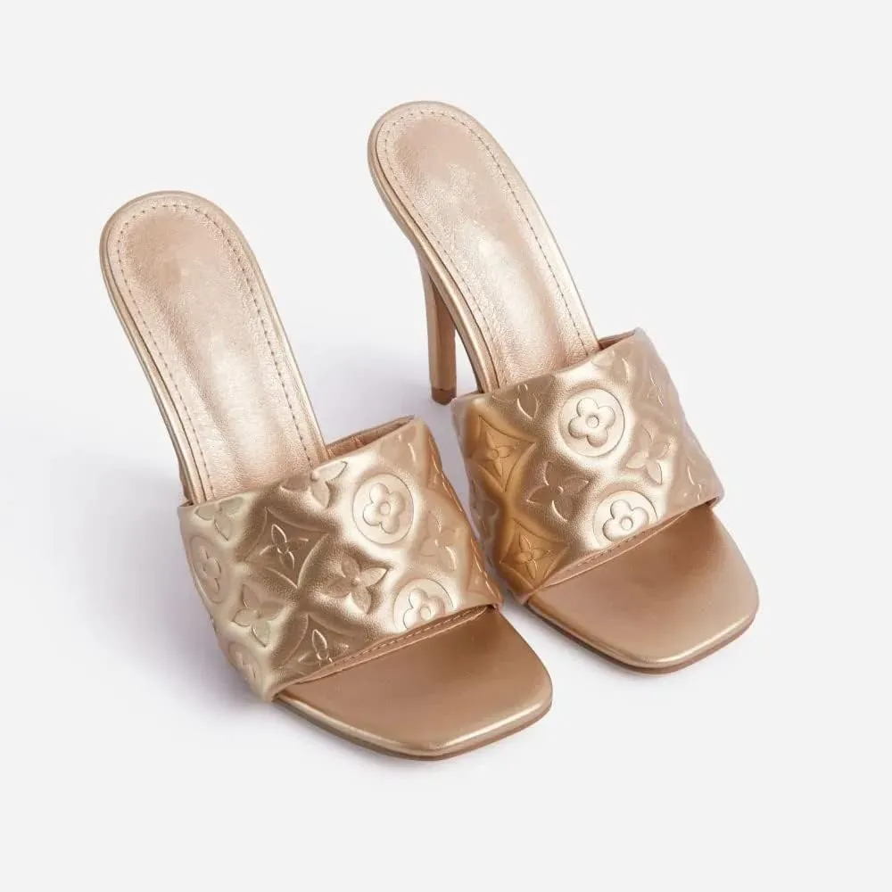 Square Open Toe High Heels For Women