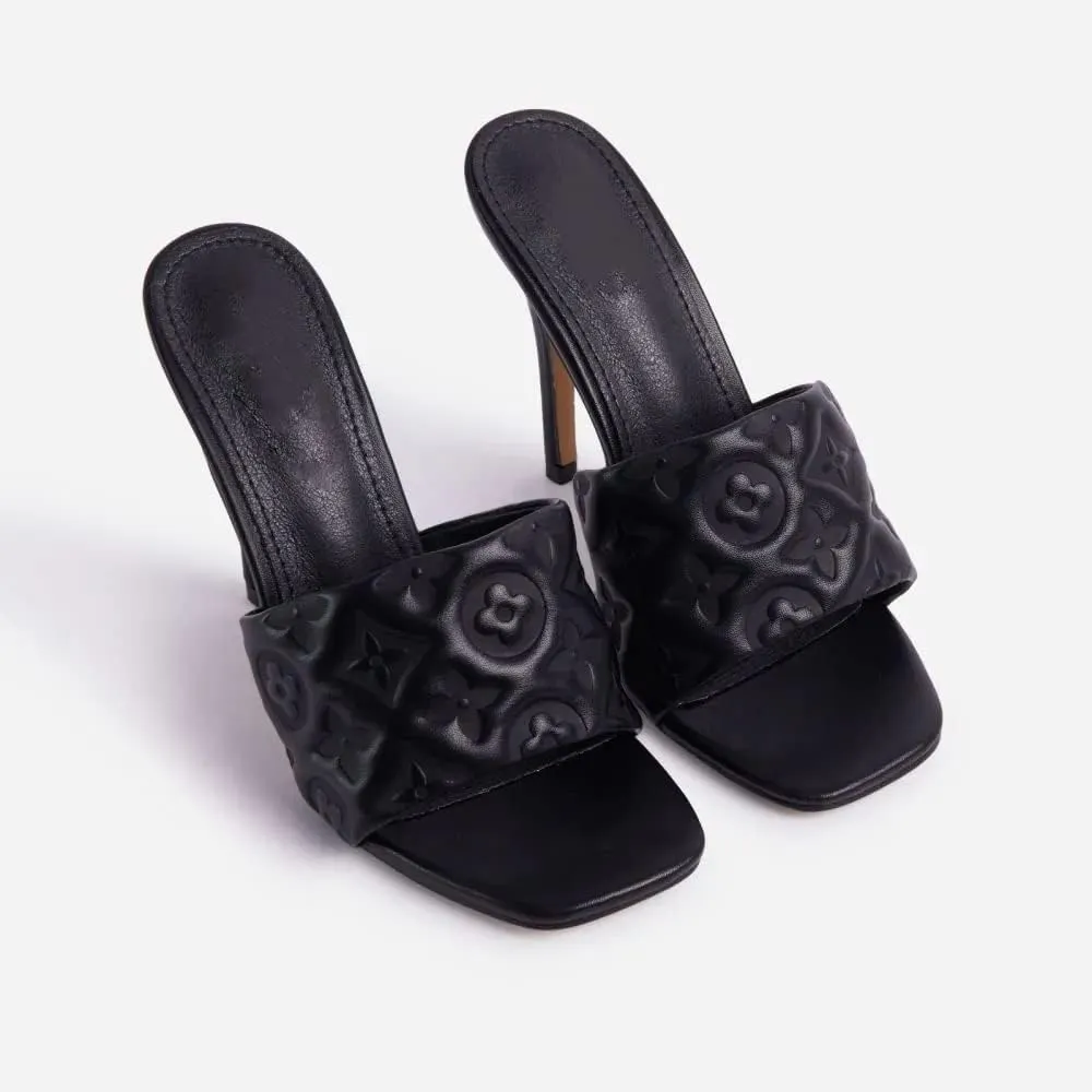 Square Open Toe High Heels For Women
