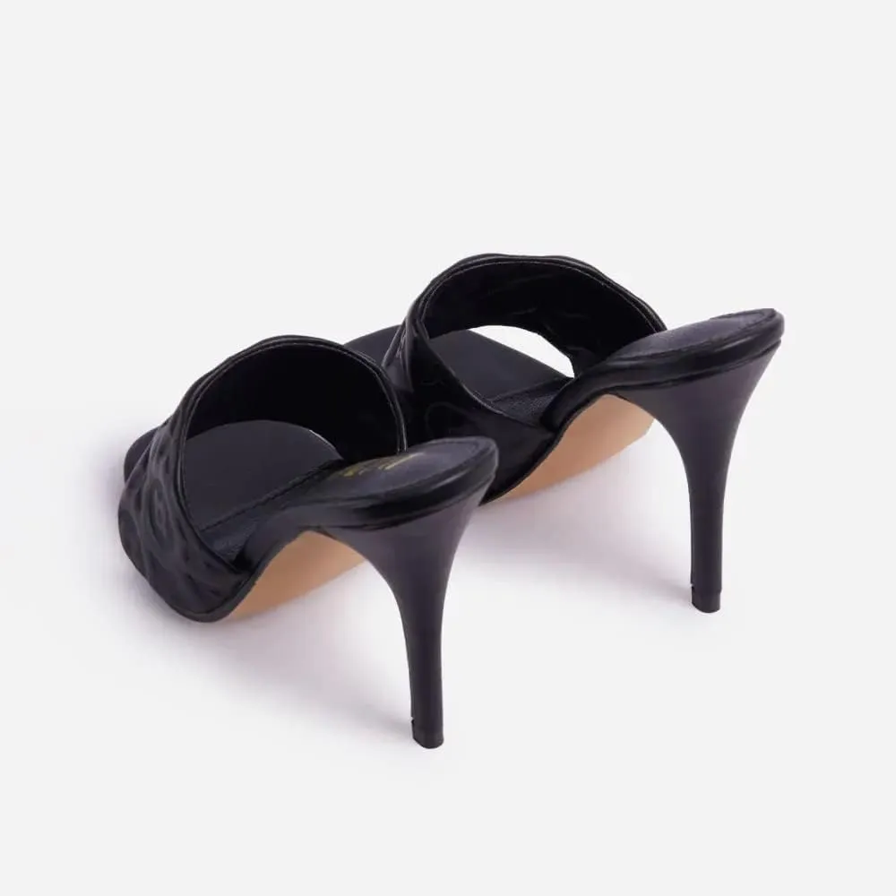 Square Open Toe High Heels For Women