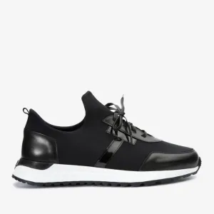 Popular Pick The Nebreska Black Leather Men Sneaker Final Sale!