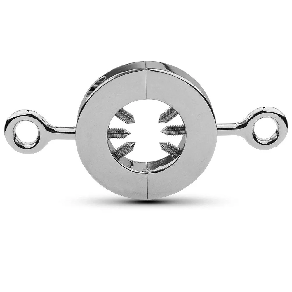 Stainless Steel Spiked Lock Ring Weight Ball Stretchers