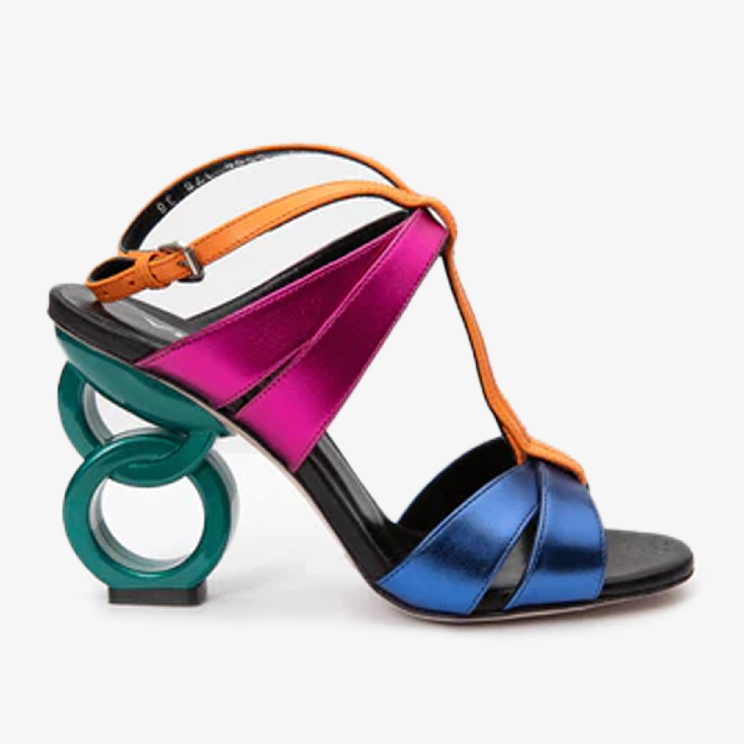 The Duffryn Multicolor T-Strap Leather Women Sandal Daily Basic Outdoor Ready Shoes