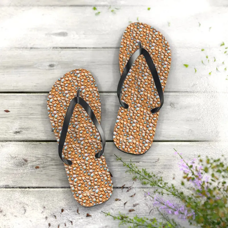 Star Fishes Unisex Flip Flops Beach Vibes