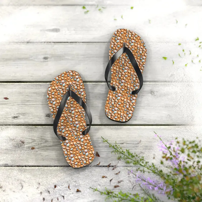 Star Fishes Unisex Flip Flops Beach Vibes