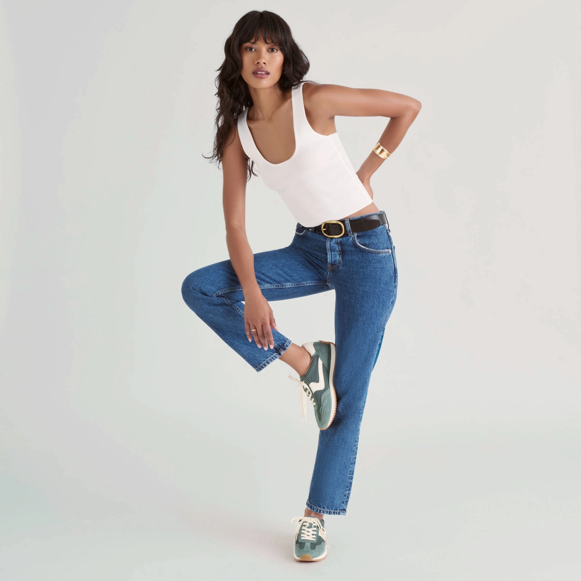 B.NTCD MESH SNEAKERS DK GREEN WOVEN MESH High Cushion