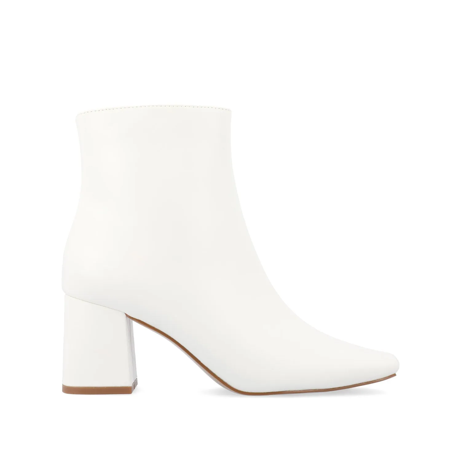 All-Weather Wear HAYLINN SQUARE TOE BOOTIES IN VEGAN LEATHER