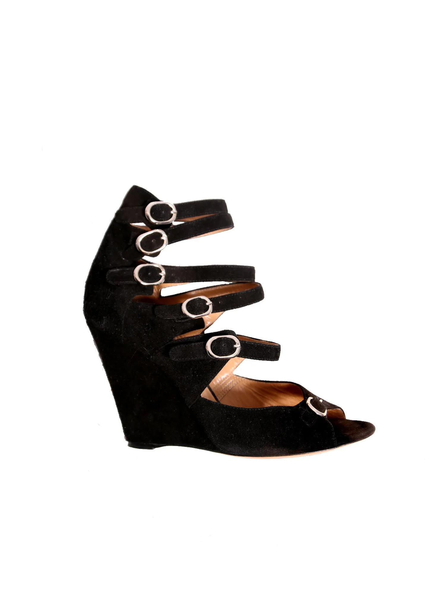 Strappy Suede Wedges