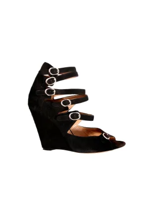 Strappy Suede Wedges